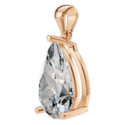 Solitaire Pendant - Pear 12x7.5mm