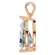 Solitaire Pendant - Pear 12x7.5mm