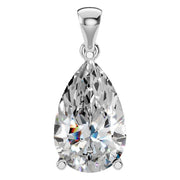 Solitaire Pendant - Pear 12x7.5mm