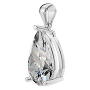 Solitaire Pendant - Pear 12x7.5mm