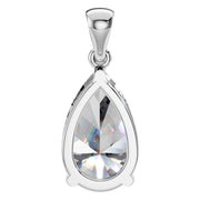 Solitaire Pendant - Pear 12x7.5mm