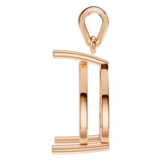 Solitaire Pendant - Pear 12x7.5mm