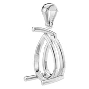 Solitaire Pendant - Pear 12x7.5mm