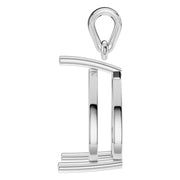 Solitaire Pendant - Pear 12x7.5mm