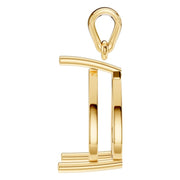 Solitaire Pendant - Pear 12x7.5mm