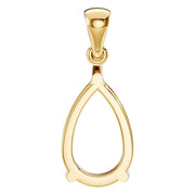 Solitaire Pendant - Pear 12x7.5mm