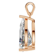 Solitaire Pendant - Pear 13x8mm
