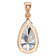 Solitaire Pendant - Pear 13x8mm