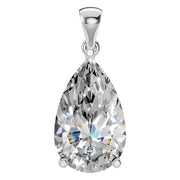 Solitaire Pendant - Pear 13x8mm