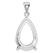 Solitaire Pendant - Pear 13x8mm