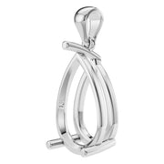 Solitaire Pendant - Pear 13x8mm