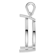 Solitaire Pendant - Pear 13x8mm