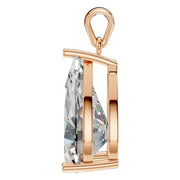 Solitaire Pendant - Pear 15x9mm