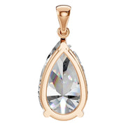 Solitaire Pendant - Pear 15x9mm