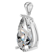 Solitaire Pendant - Pear 15x9mm
