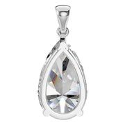 Solitaire Pendant - Pear 15x9mm