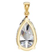 Solitaire Pendant - Pear 15x9mm