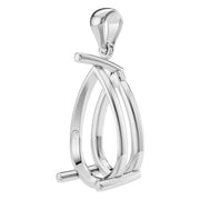 Solitaire Pendant - Pear 15x9mm
