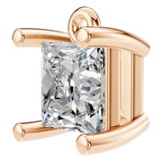 Solitaire Pendant - Princess 4.5mm