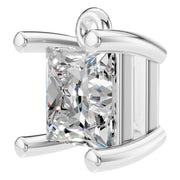 Solitaire Pendant - Princess 4.5mm