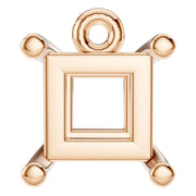Solitaire Pendant - Princess 4.5mm