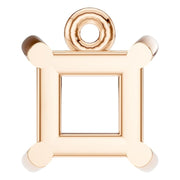 Solitaire Pendant - Princess 4.5mm