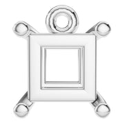 Solitaire Pendant - Princess 4.5mm