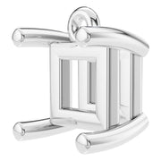 Solitaire Pendant - Princess 4.5mm