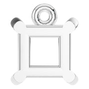 Solitaire Pendant - Princess 4.5mm