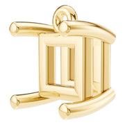 Solitaire Pendant - Princess 4.5mm
