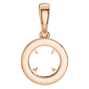 Accented Halo Pendant - Round 7.2mm