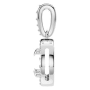 Accented Halo Pendant - Round 7.2mm