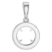 Accented Halo Pendant - Round 7.2mm