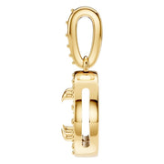 Accented Halo Pendant - Round 7.2mm