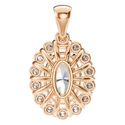 Oval Cluster Pendant