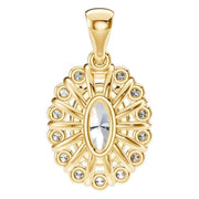 Oval Cluster Pendant