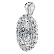 Halo Pendant - Oval 8x5.5mm
