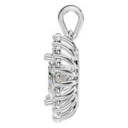 Halo Pendant - Oval 8x5.5mm