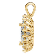Halo Pendant - Oval 8x5.5mm