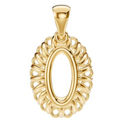 Halo Pendant - Oval 8x5.5mm