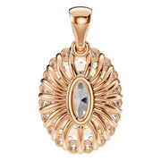 Halo Pendant - Oval 9x6mm