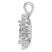 Halo Pendant - Oval 9x6mm