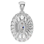Halo Pendant - Oval 9x6mm