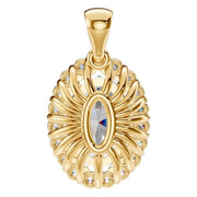 Halo Pendant - Oval 9x6mm