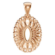 Halo Pendant - Oval 9x6mm
