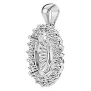 Halo Pendant - Oval 9x6mm