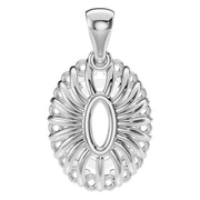 Halo Pendant - Oval 9x6mm