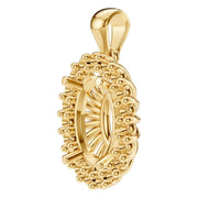 Halo Pendant - Oval 9x6mm