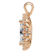 Halo Pendant - Oval 10x6mm