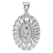 Halo Pendant - Oval 10x6mm